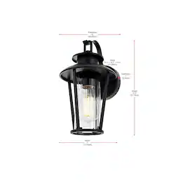 Elegant Lighting - Wensley 7 inch Outdoor Pendant - Black