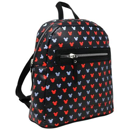 Front. UPD - Mickey All Over print 10" Mini Deluxe Backpack with 1 Front pocket - Multicolored.
