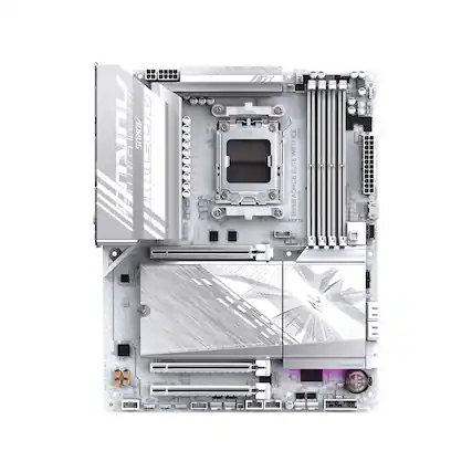 The text on the image reads: "GIGABYTE - Hdre L 2t E 11TE + | HUN - I E ad0S ao00 nnoe .T. | V5 03a."