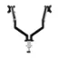 Alt View 1. HUANUO - Dual Monitor Desk Mount with Gas Spring Arms - Black.