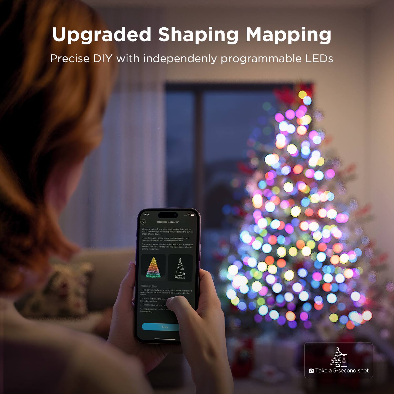 Upgraded Shaping Mapping  
Precise DIY with independently programmable LEDs  

Take a 5-second shot