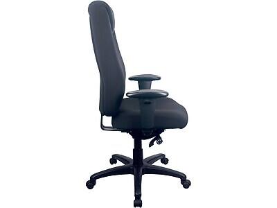 Alt View 2. Tempur-Pedic - Tempur-Pedic Ergonomic Fabric Swivel Computer and Desk Chair, Black (TP6400-BLK) - Black.