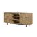 Angle. Walker Edison - Modern Checkered TV Cabinet for TVs up to 55” - Coastal Oak.
