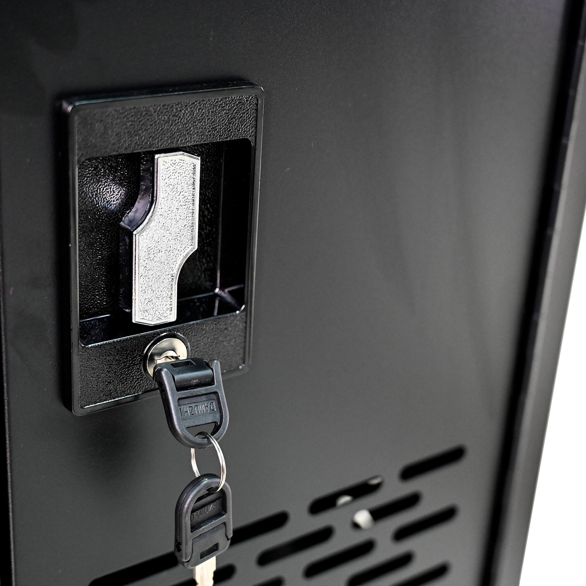 Alt View 8. GOODSILO - 16-Compartment Locking Charging Cabinet for Laptops & Chromebooks - Black.