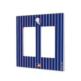 Keyscaper - 2014 Cooperstown Pinstripe Double Rocker Light Switch Plate - Multicolor