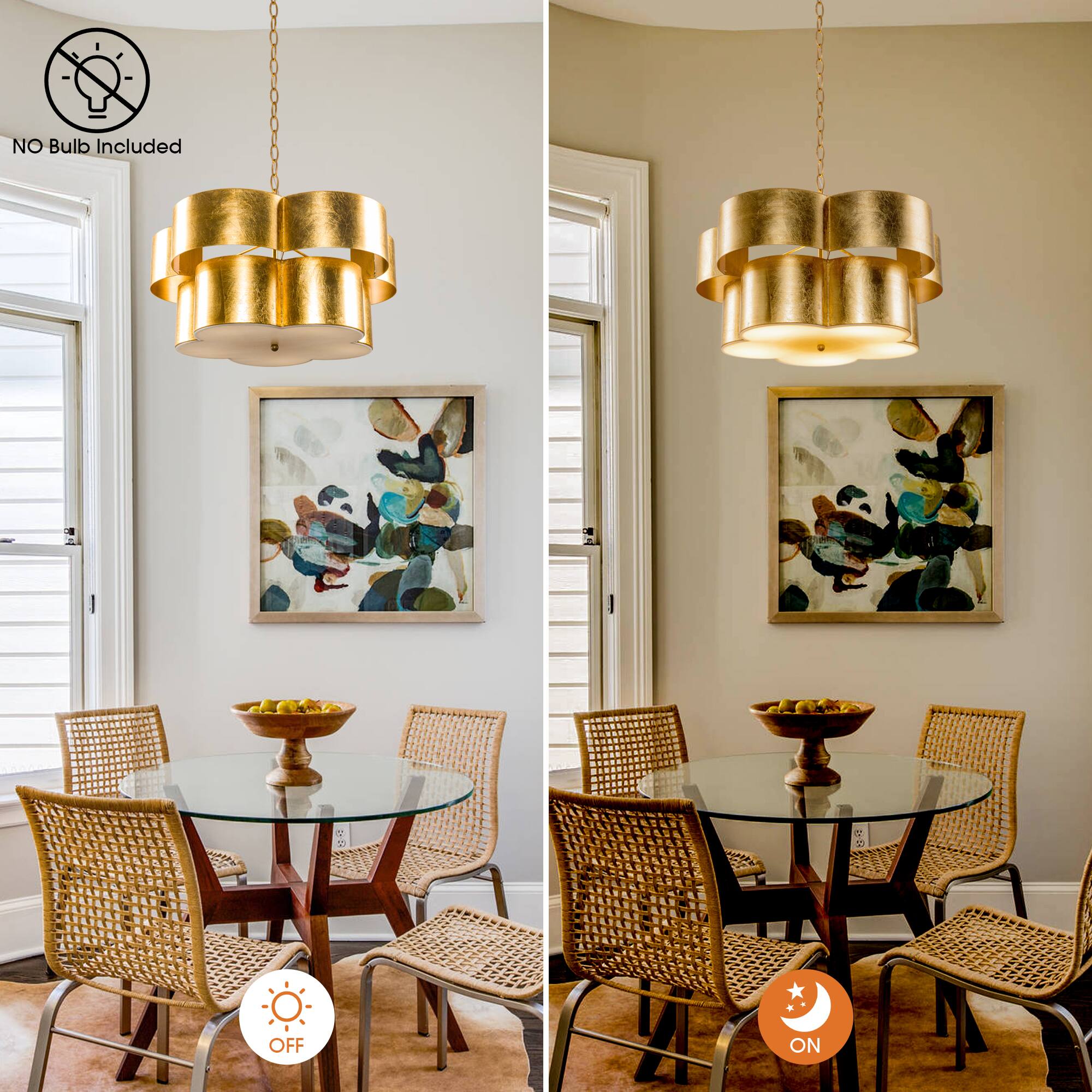 NO Bulb Included  
OFF ON