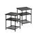 Front. Mellow - Mellow KODI Square Multipurpose End and Side Table Set with Storage Shelf, Black - Black.