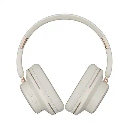 Front. Cluzine - Stereo Sound Wireless Gaming Headphones, Foldable On-Ear Over-Ear Design for Daily Entertainment - white.