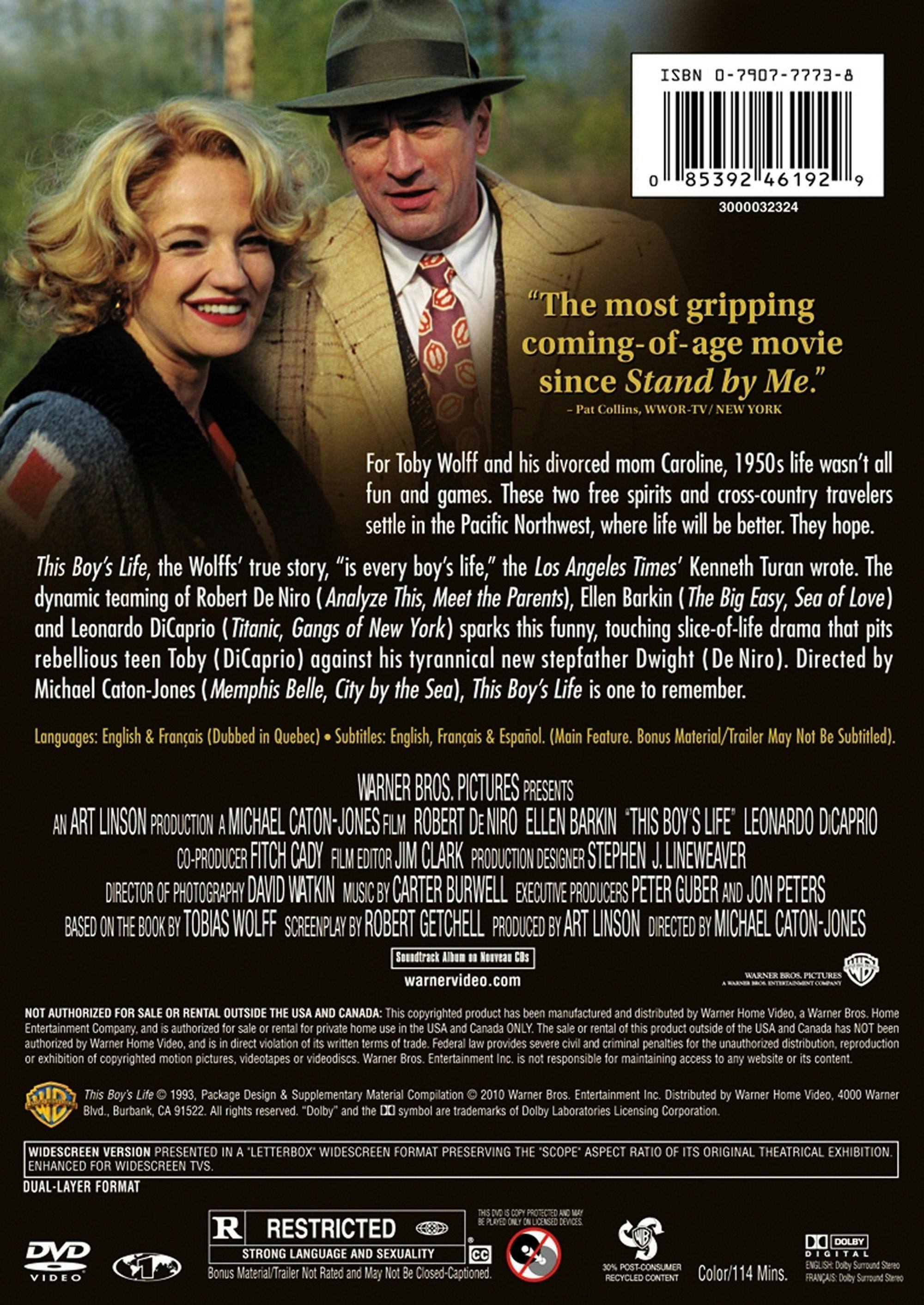 Angle. This Boy's Life (DVD Widescreen) [DVD].