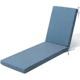 Crestlive Products - Outdoor Patio Chaise Lounge Cushion with Sunbrella - Red White