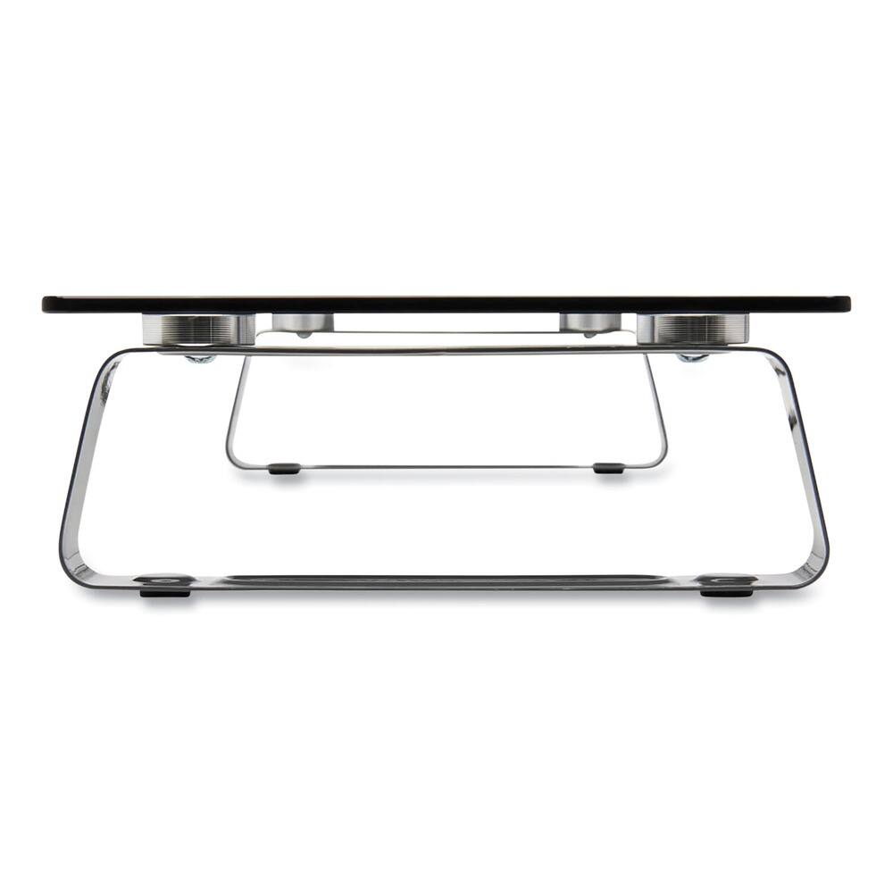 Back. Tripp Lite - Tripp Lite MR2208G 22 in. x 8 in. x 3 in. Universal Glass-Top Monitor Riser with 3.9-lb. Capacity - Clear - Clear.