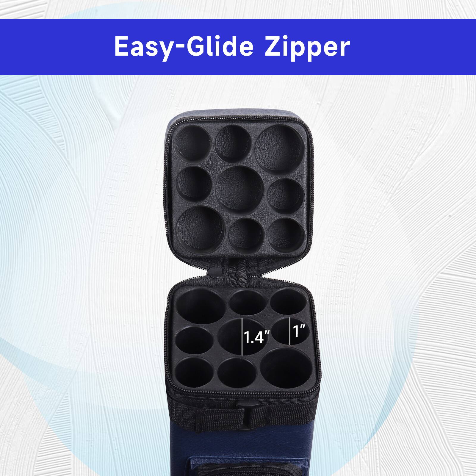 Easy-Glide Zipper, 1.4", 1"