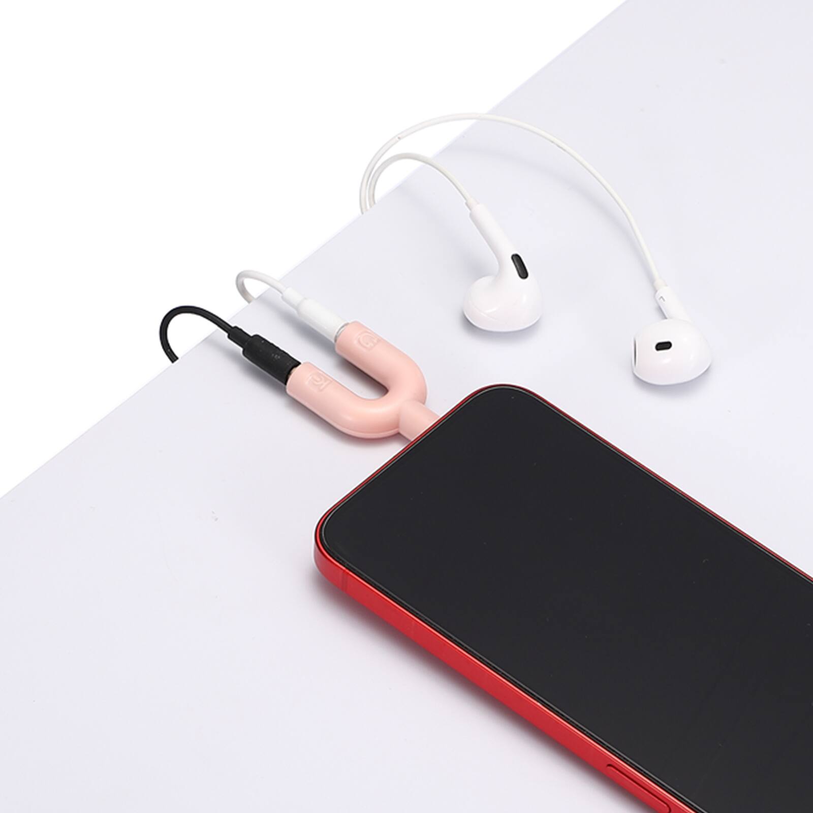 Alt View 3. Unique Bargains - 2pcs Headset Mic Splitter Adapter, 3.5mm Male to Dual Female Y Splitter Mic & Audio Jack for PC/Laptop/Smartphone - Yellow.