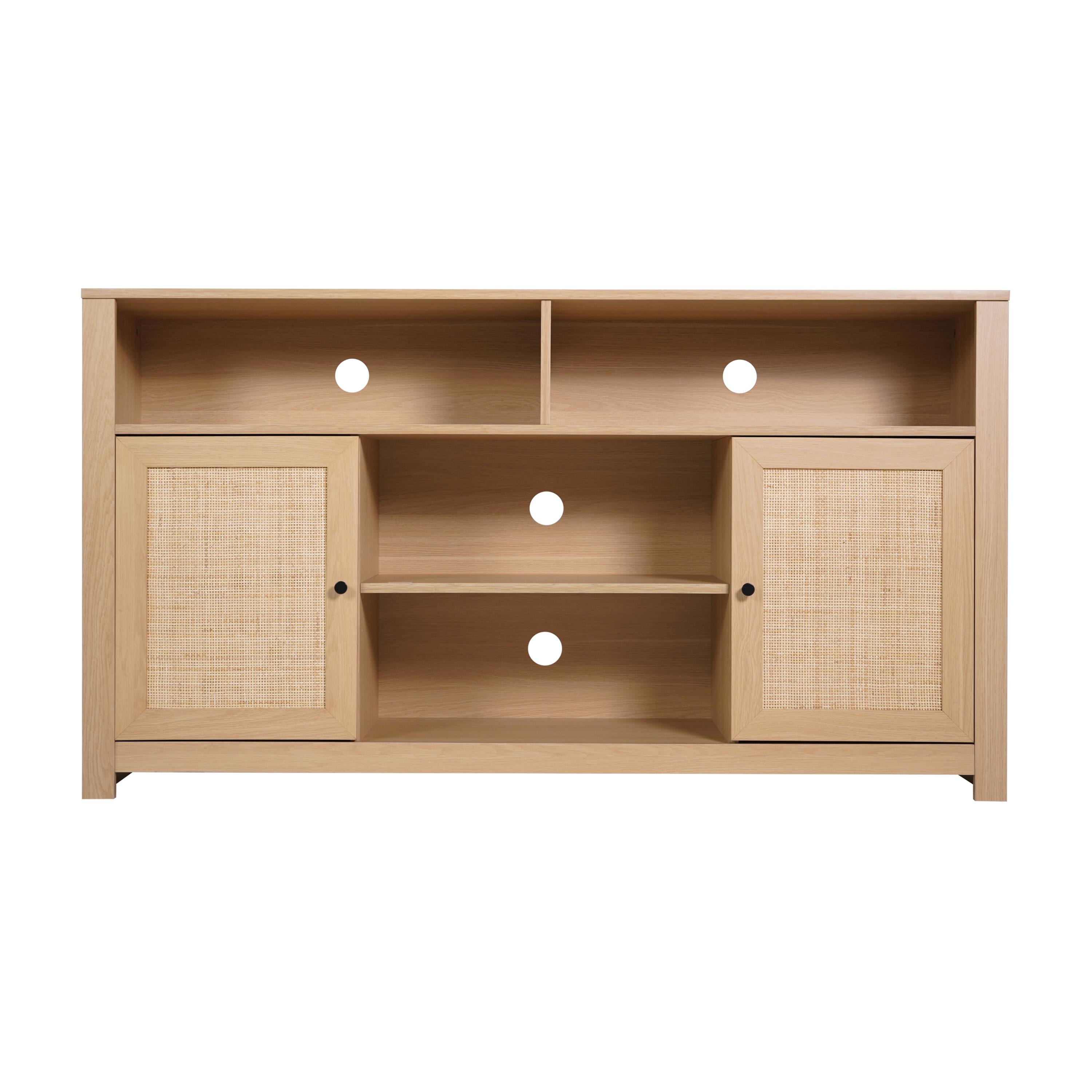 Flash Furniture Malaki Mid Century Modern 58 Inch Buffet Sideboard with ...