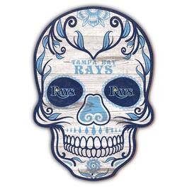 Fan Creations - Tampa Bay Rays 12'' Sugar Skull Sign - Multicolor