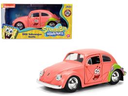 1959 Volkswagen Beetle "Patrick Star" "SpongeBob SquarePants" TV Series "Hollywood Rides" 1/32 Diecast Car by Jada - Pink