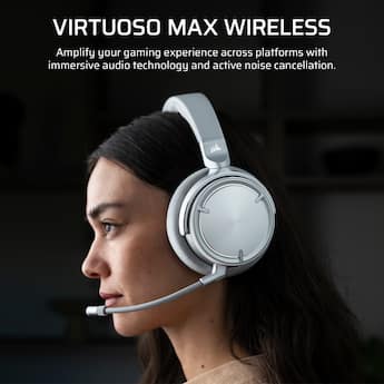 CORSAIR VIRTUOSO MAX Over the Ear Wireless Gaming Headset for PC CORSAIR VIRTUOSO MAX Over the Ear Wireless Gaming Headset for PC