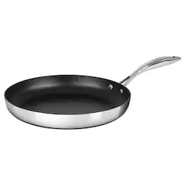 Scanpan - HaptIQ 12.5-Inch Fry Pan, Stainless Steel - Black