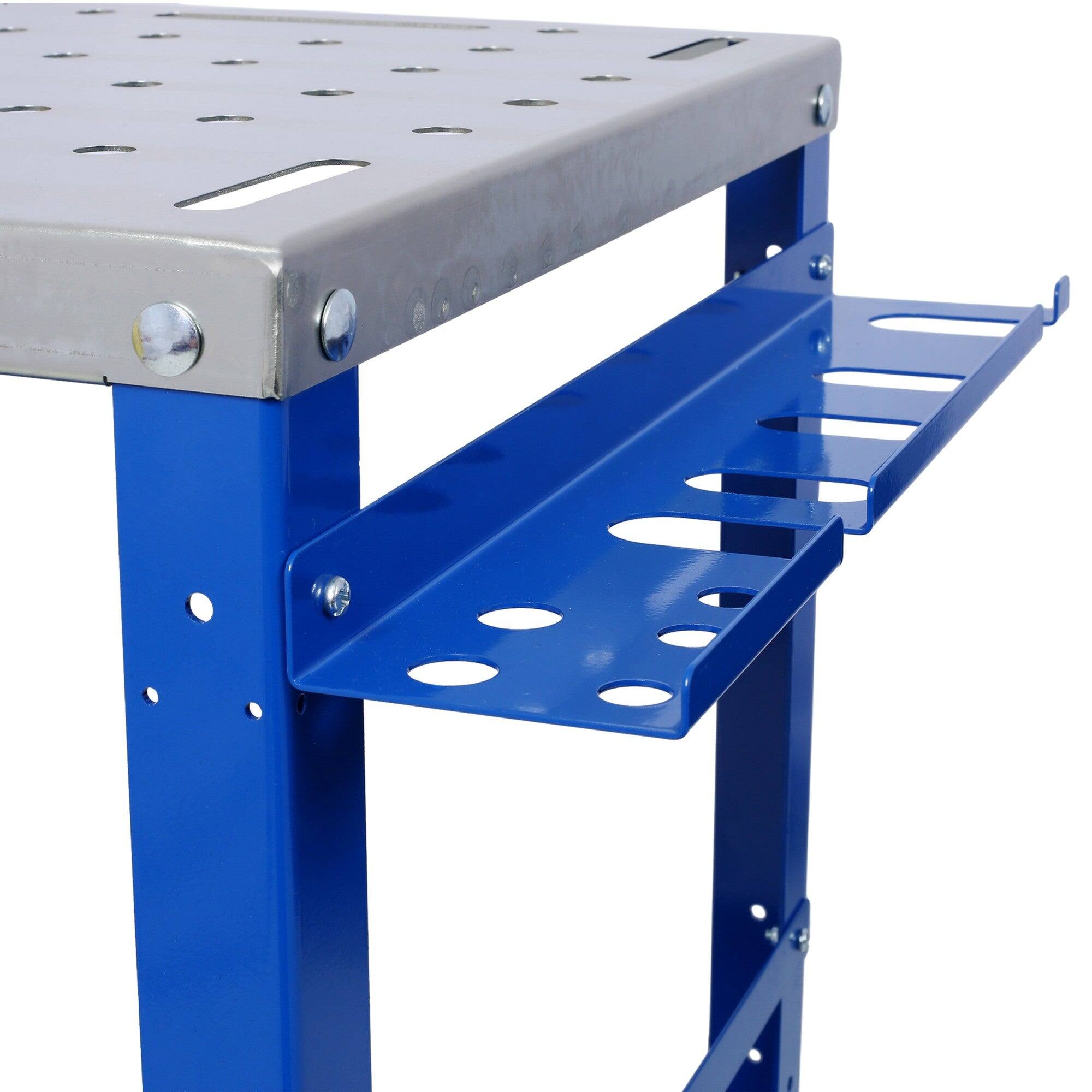 Alt View 3. Boyel Living - 36x18 Inches Blue Steel Mobile Workbench Cabinet 1200lb Capacity With Braking Casters - Blue.