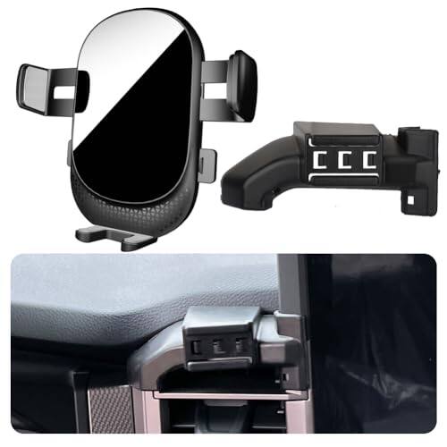 Front. Empire DigiLabs - Car Phone Holder For Toyota Tundra Auto Accessories - For 2022-2024 Tundra & 2023-2024 Sequoia.