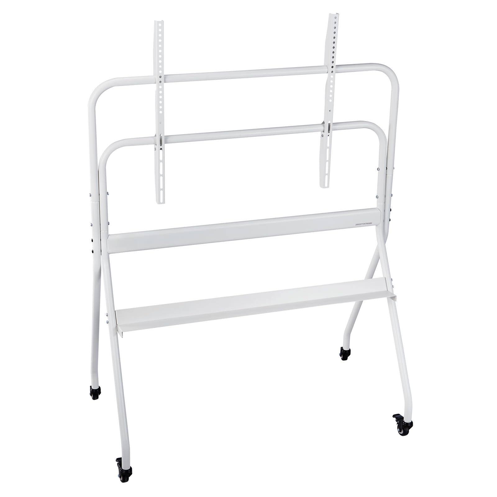 Alt View 8. Refined Abode Design - Rolling Tv Stand Mobile Cart For 35 Led/lcd/oled Flat/curved Tvs Portable Monitor With Wheels Hold Up To Li - Rolling.