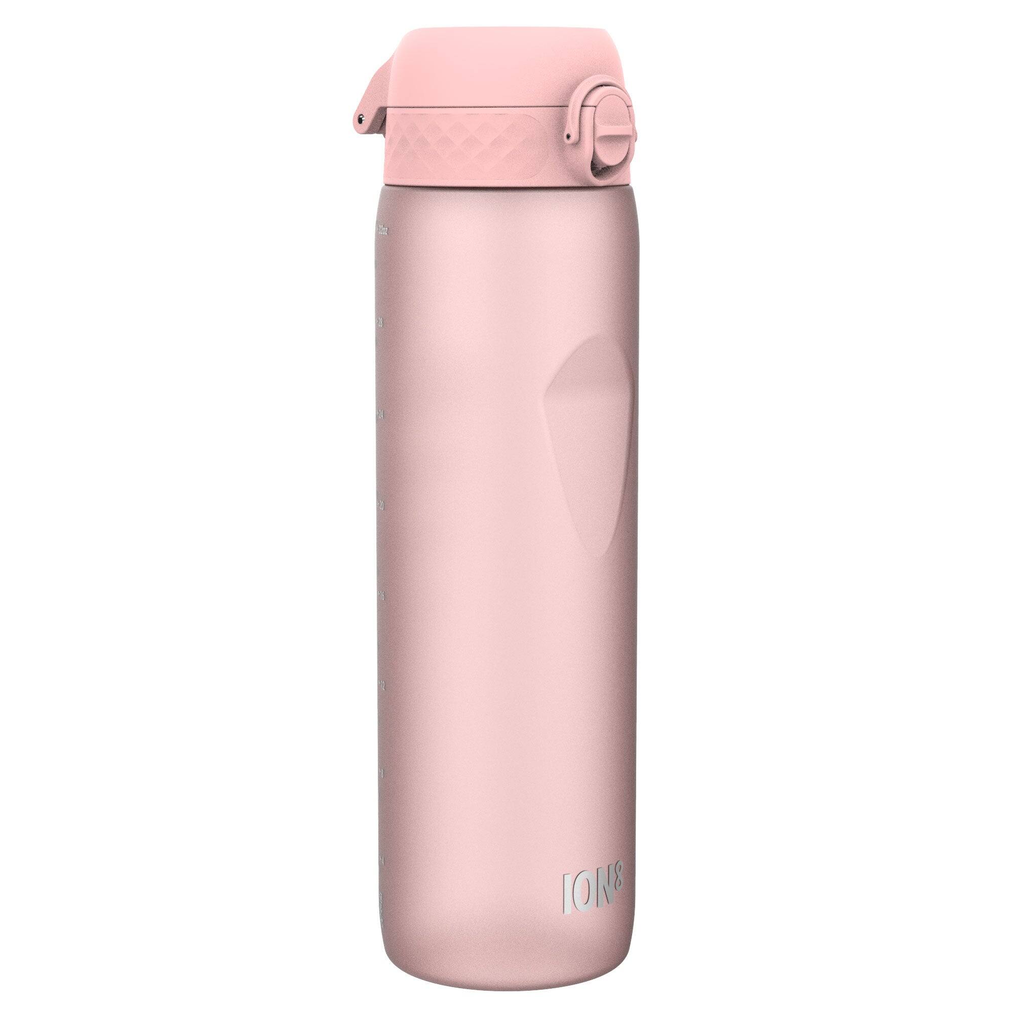 Front. Ion8 - BPA Free Recyclon Water Bottle - 32oz - Rose Quartz.