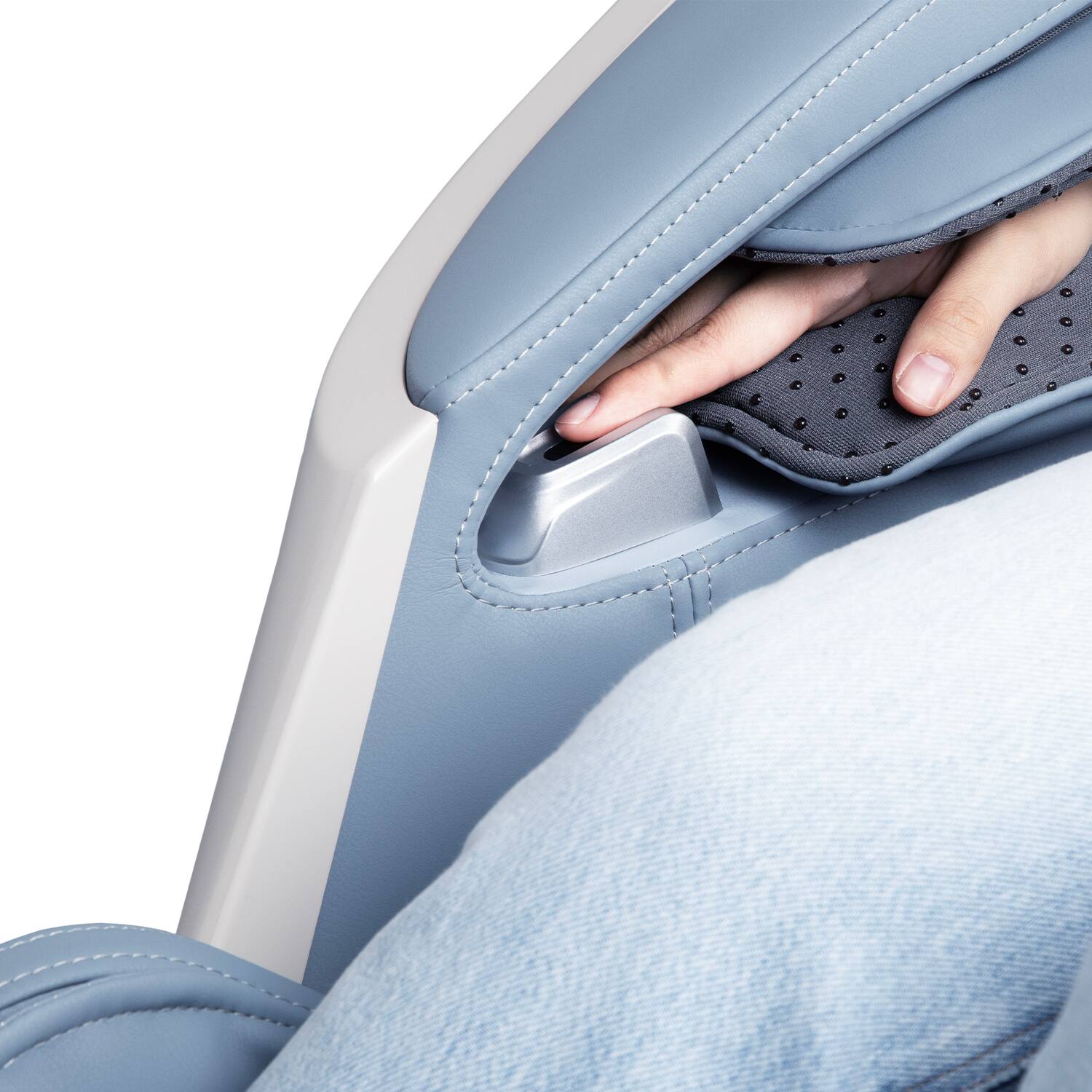 Alt View 2. Titan - Titan - 4D Rejuv Zero Gravity Massage Chair with Thai Stretch, AI Technology - Blue - Blue.