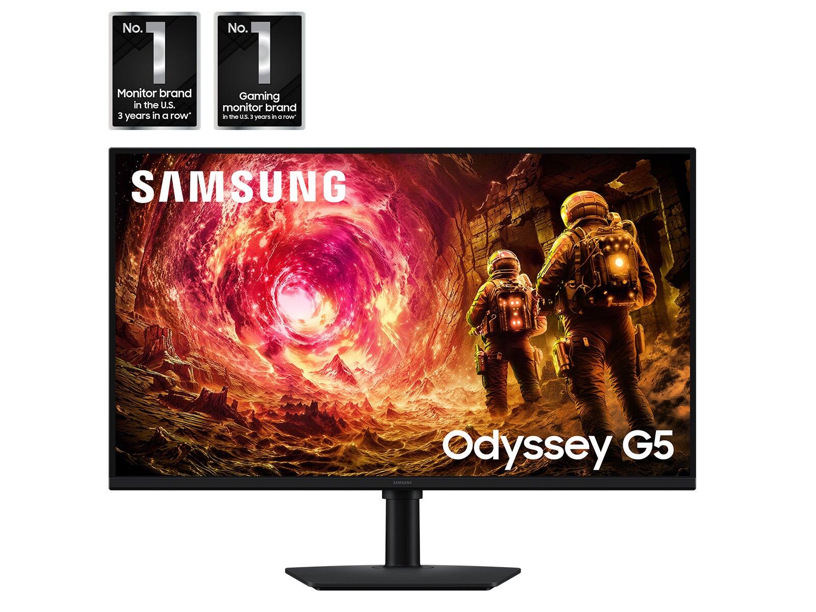 No. 1 Monitor brand in the U.S. 3 years in a row*  
No. 1 Gaming monitor brand in the U.S. 3 years in a row*  
SAMSUNG Odyssey G5