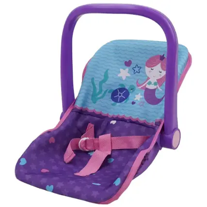 Front. 509 Crew - Mermaid Doll Car Seat - Kids Pretend Play, Converts Into a Feeding Chair  3+.