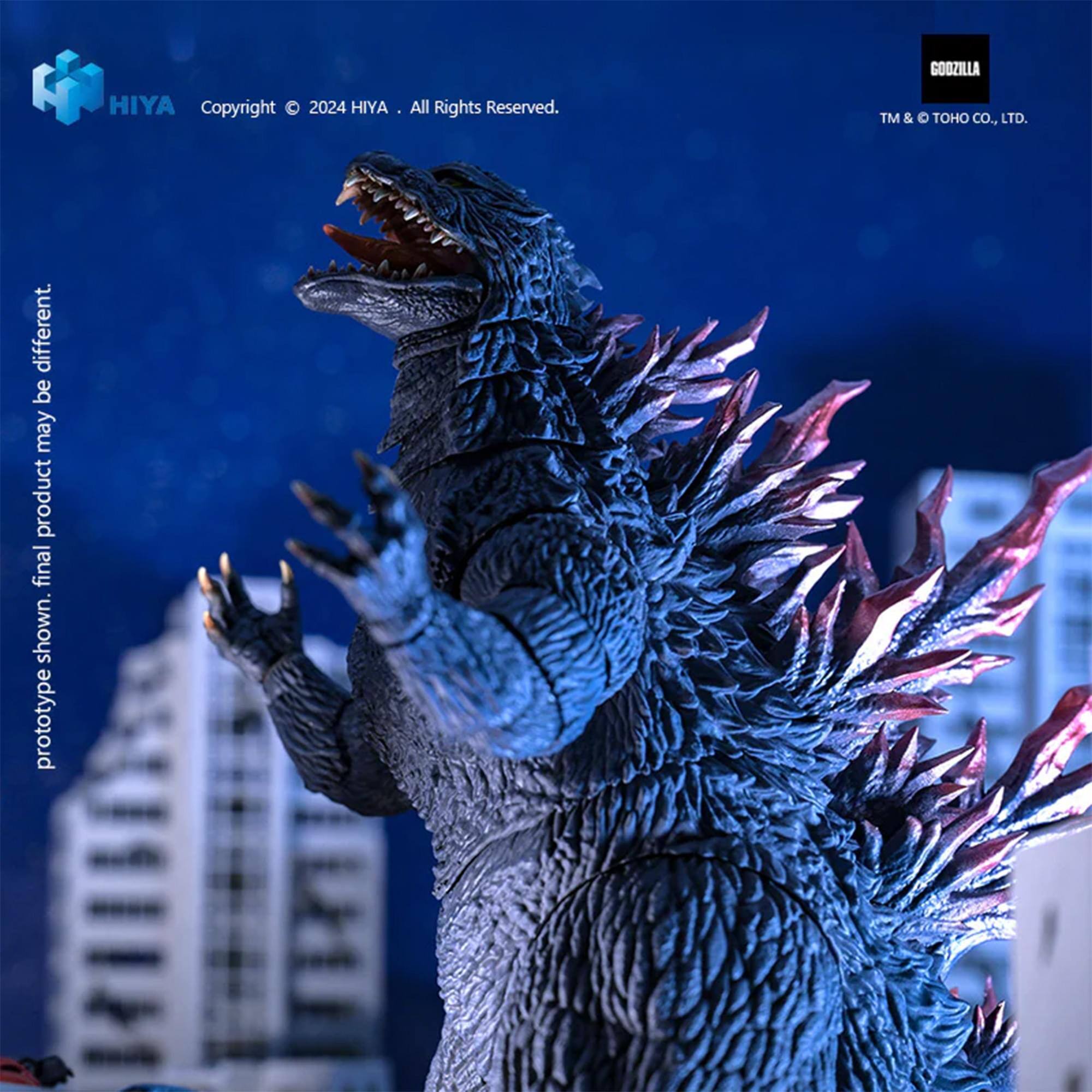 GOOZILLA  
HIYA  
Copyright © 2024 HIYA - All Rights Reserved.  
TM & TOHO CO., LTD.  
prototype shown. final product may be different.