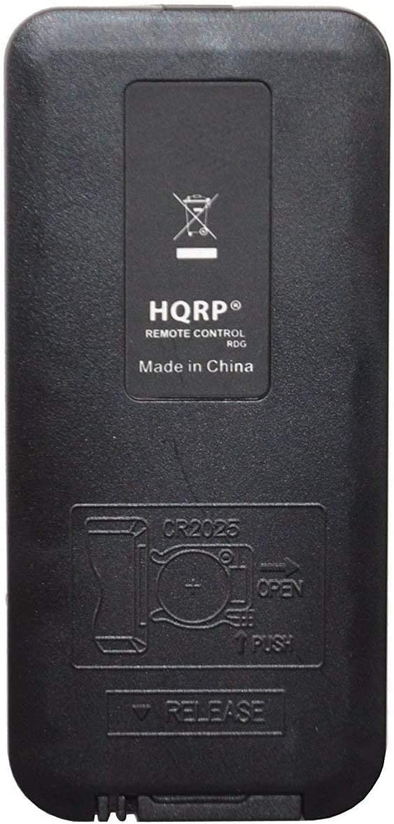 HQRP  
REMOTE CONTROL  
RDG  
Made in China  

CR2026  
OPEN  
1 PUSH  
RELEASE