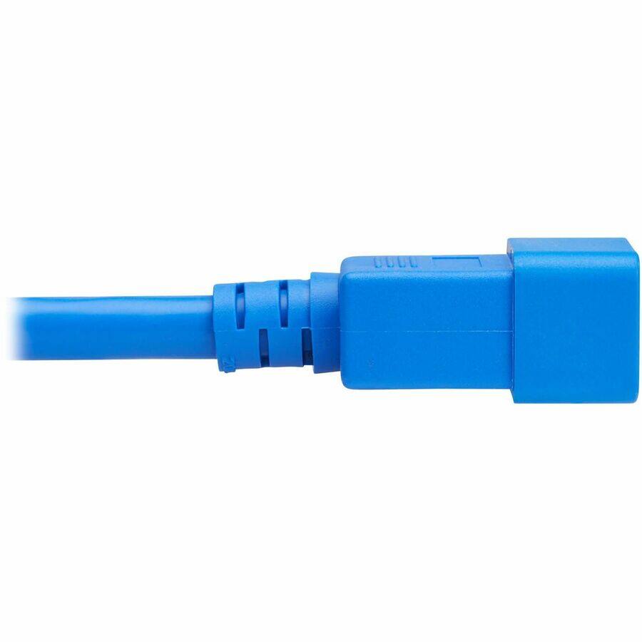 Alt View 3. Tripp Lite - Eaton Tripp Lite Series Power Cord, C20 to C21 - Heavy-Duty, 20A, 250V, 12 AWG, 2 ft. (0.6 m), Blue - For Network - Blue.