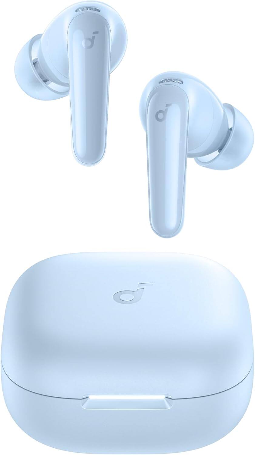 Alt View 7. Soundcore - Soundcore P31i by Anker, Real-Time Adaptive Noise Cancelling - Light Blue.