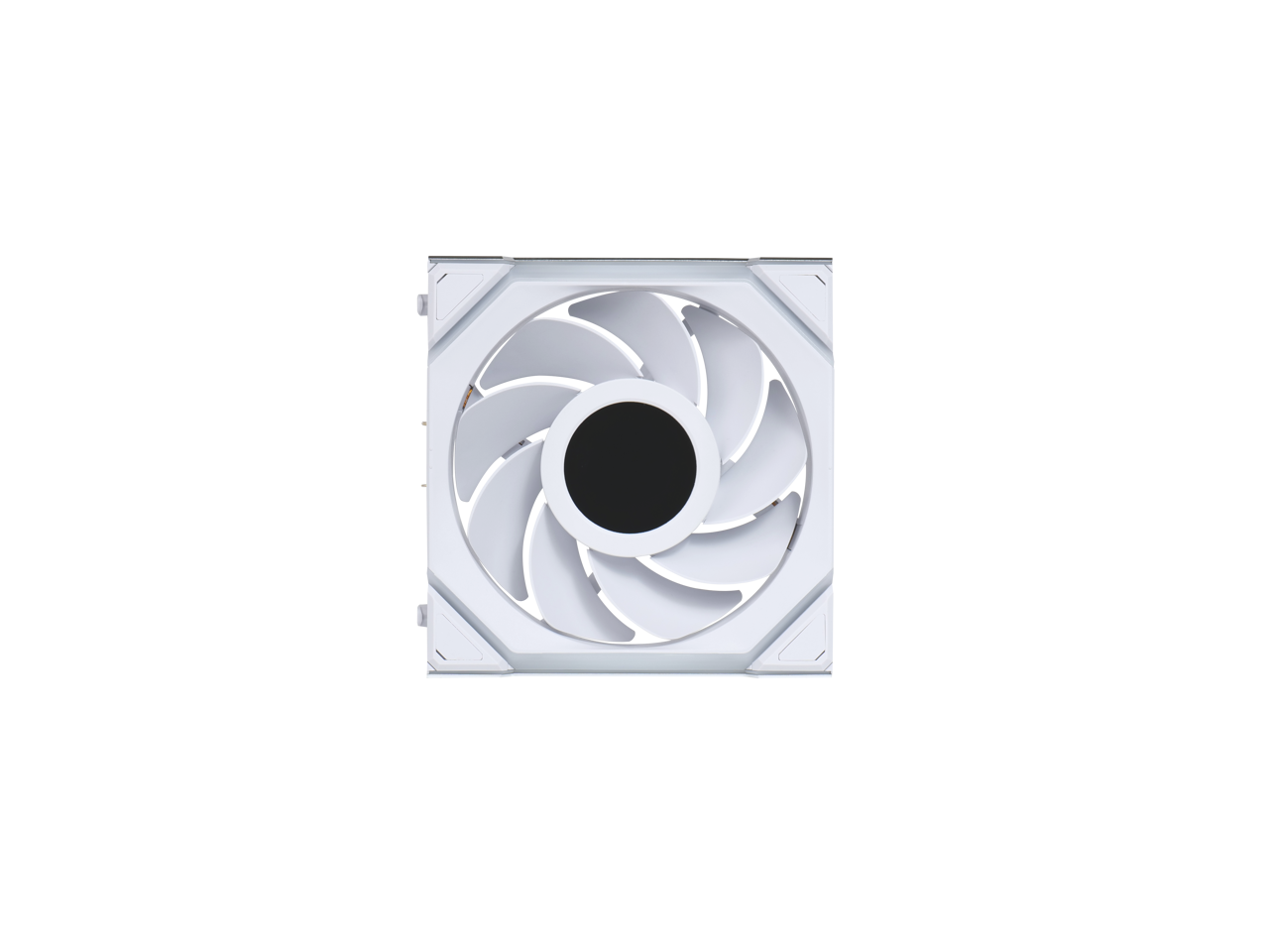 Alt View 2. Lian Li - Lian Li UNI Fan SL LCD Wireless 120mm ARGB - Reverse Blade - 1.6" LCD - 2.4 GHz Control - White(12RSLLCD1W1W) - White.