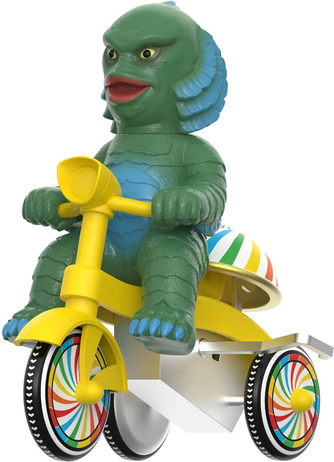 Alt View 2. Super7 - Super7 - Universal Monsters Super Cycles - Creature from Black Lagoon (Dark Green with Yellow Trike) - Collectibles - Multicolor.