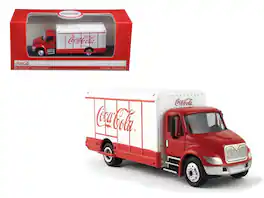 "Coca-Cola" Beverage Truck 1/87 Diecast Model by Motorcity Classics - Red and White