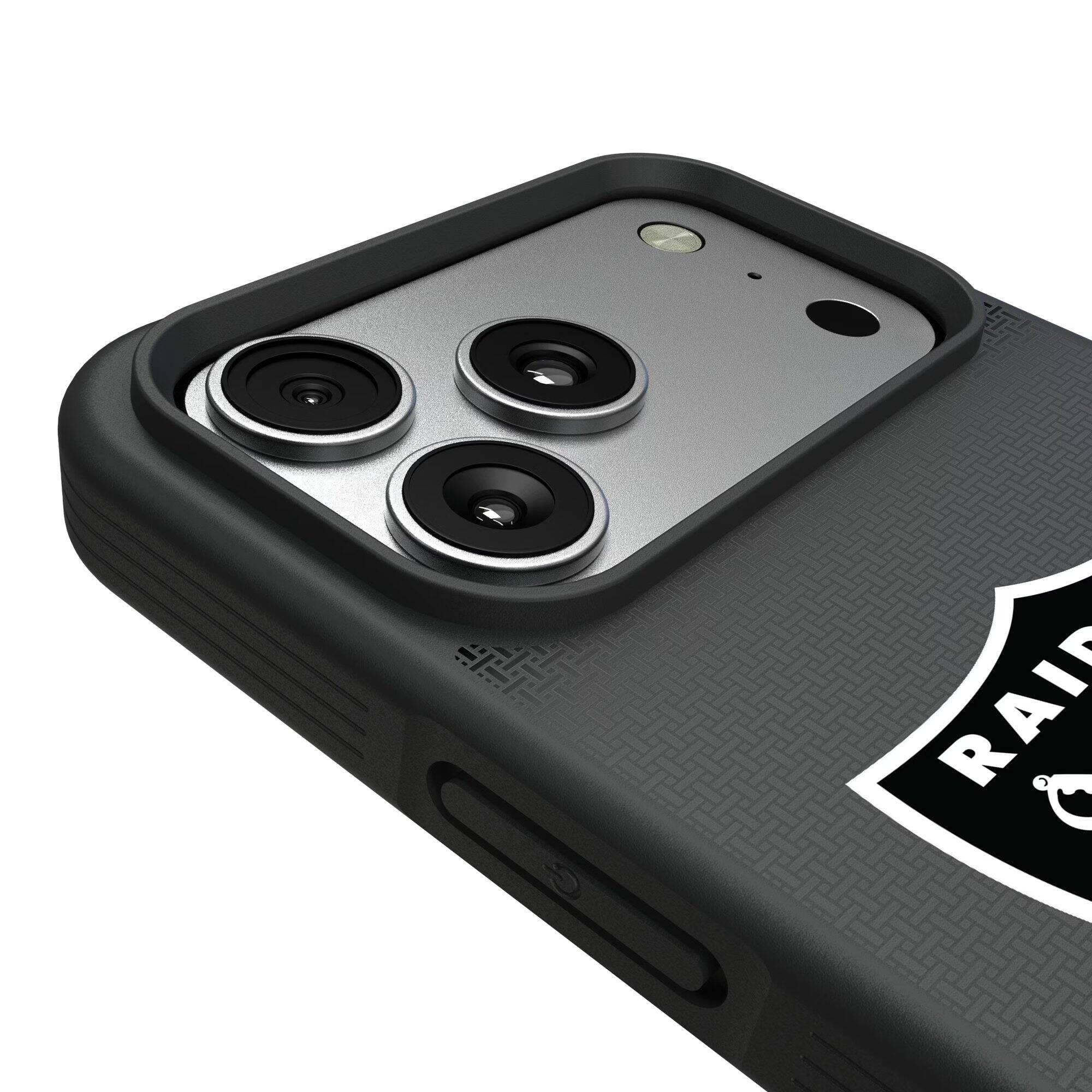 Alt View 2. Keyscaper - Las Vegas Raiders Bump Case with 8.2ft Drop Protection - 15 - Black.