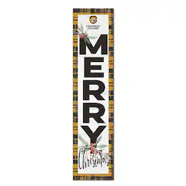 Jardine - Colorado College Tigers 12'' x 48'' Outdoor Merry Christmas Leaner - White
