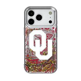 Keyscaper - NCAA - Oklahoma Sooners iPhone Glitter Paisley Design Case - 15 - Multicolor