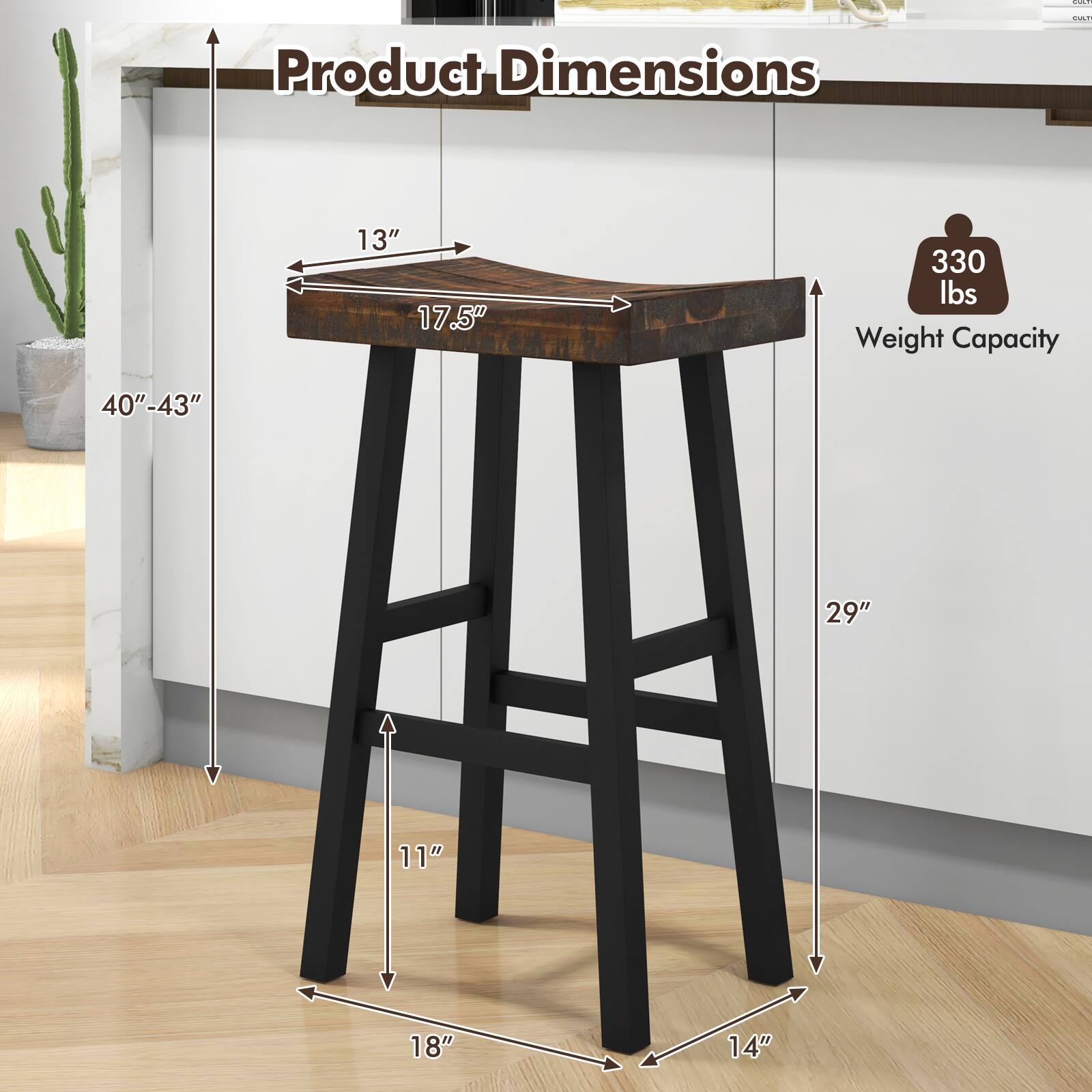 Product Dimensions: 13", 17.5", 29", 11", 18", 14"

Weight Capacity: 330 lbs

40"-43"