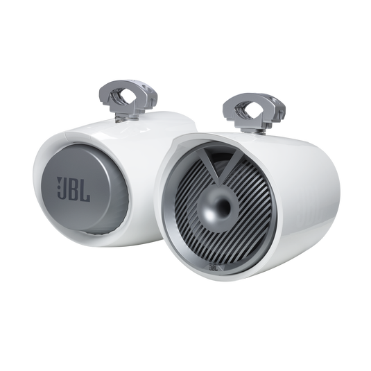 JBL - MT10HLW 10" 2 Way Compression Horn Tower Speaker RGB - White