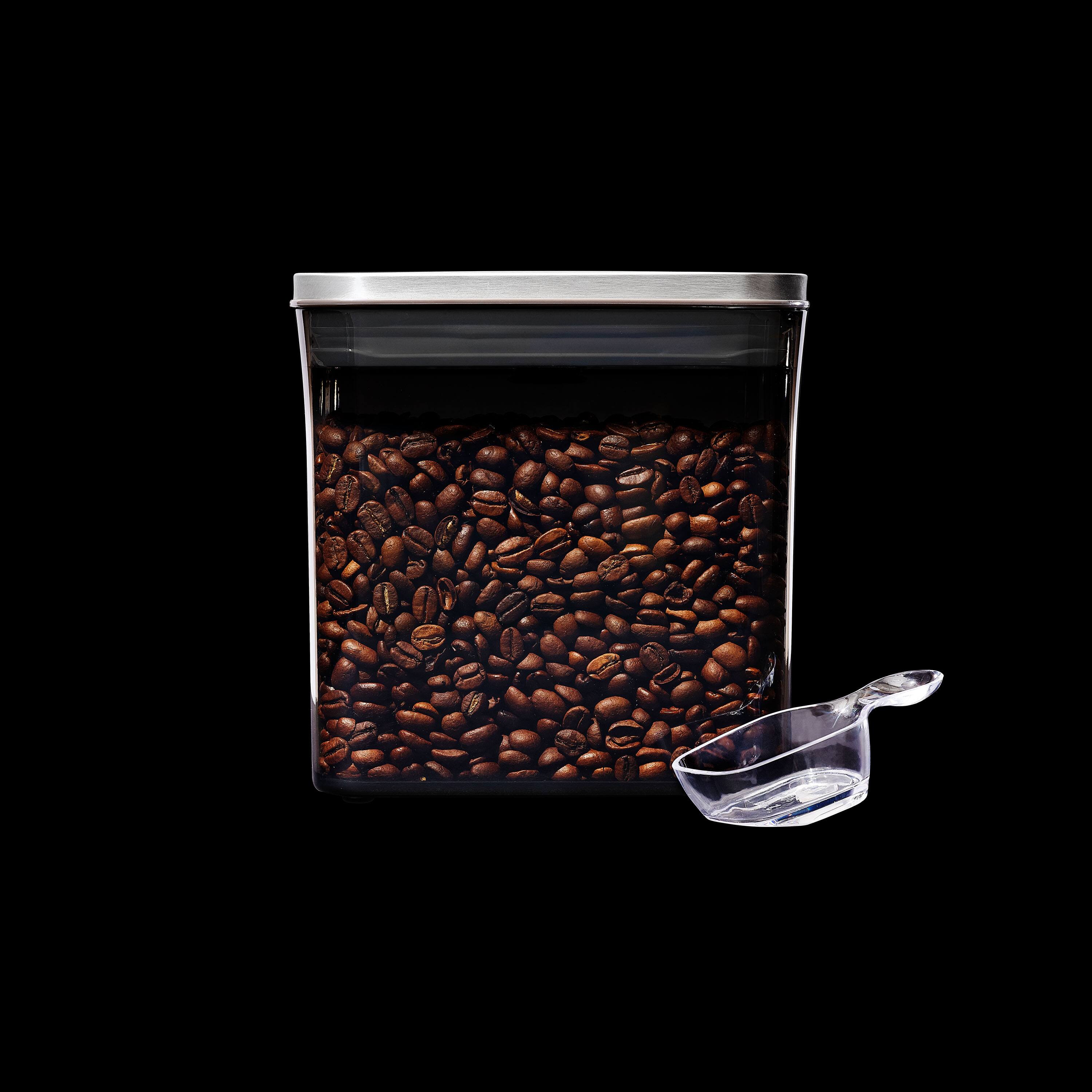 Alt View 14. OXO - STL Coffee Pop with Scoop  - 1.7 QT / 1.6 L - Clear.