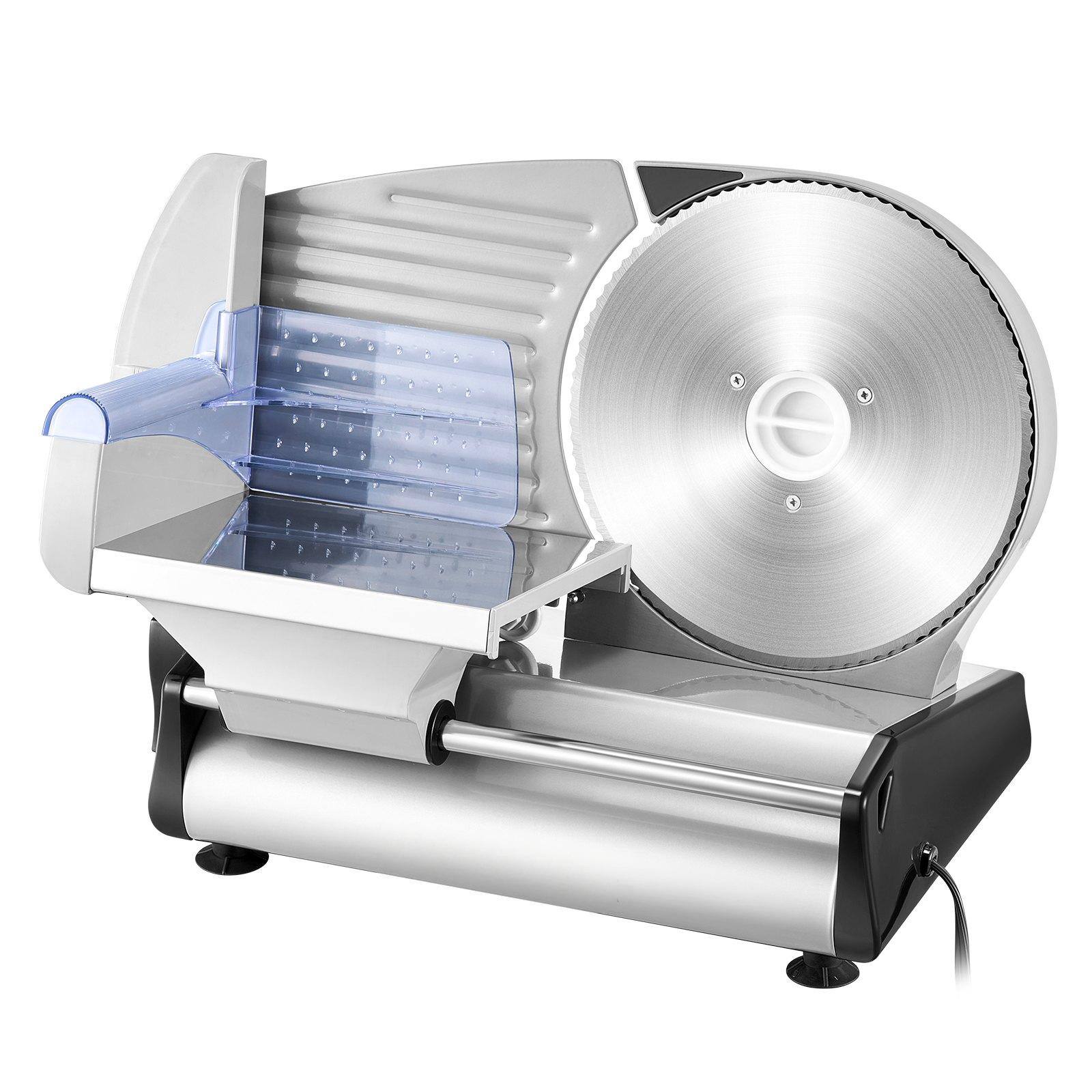 Alt View 9. Glintex - Electric Meat Slicer 180W 8.7 Inch Stainless Blade Adjustable Food Cutter Cutters & Slicers for Kitchen.