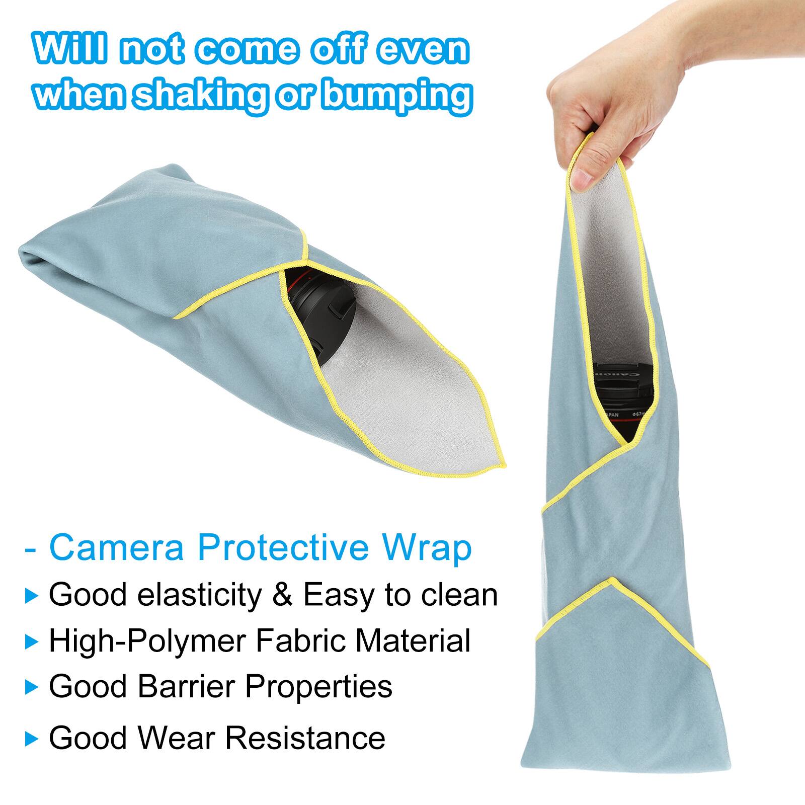 Will not come off even when shaking or bumping

- Camera Protective Wrap
  - Good elasticity & Easy to clean
  - High-Polymer Fabric Material
  - Good Barrier Properties
  - Good Wear Resistance