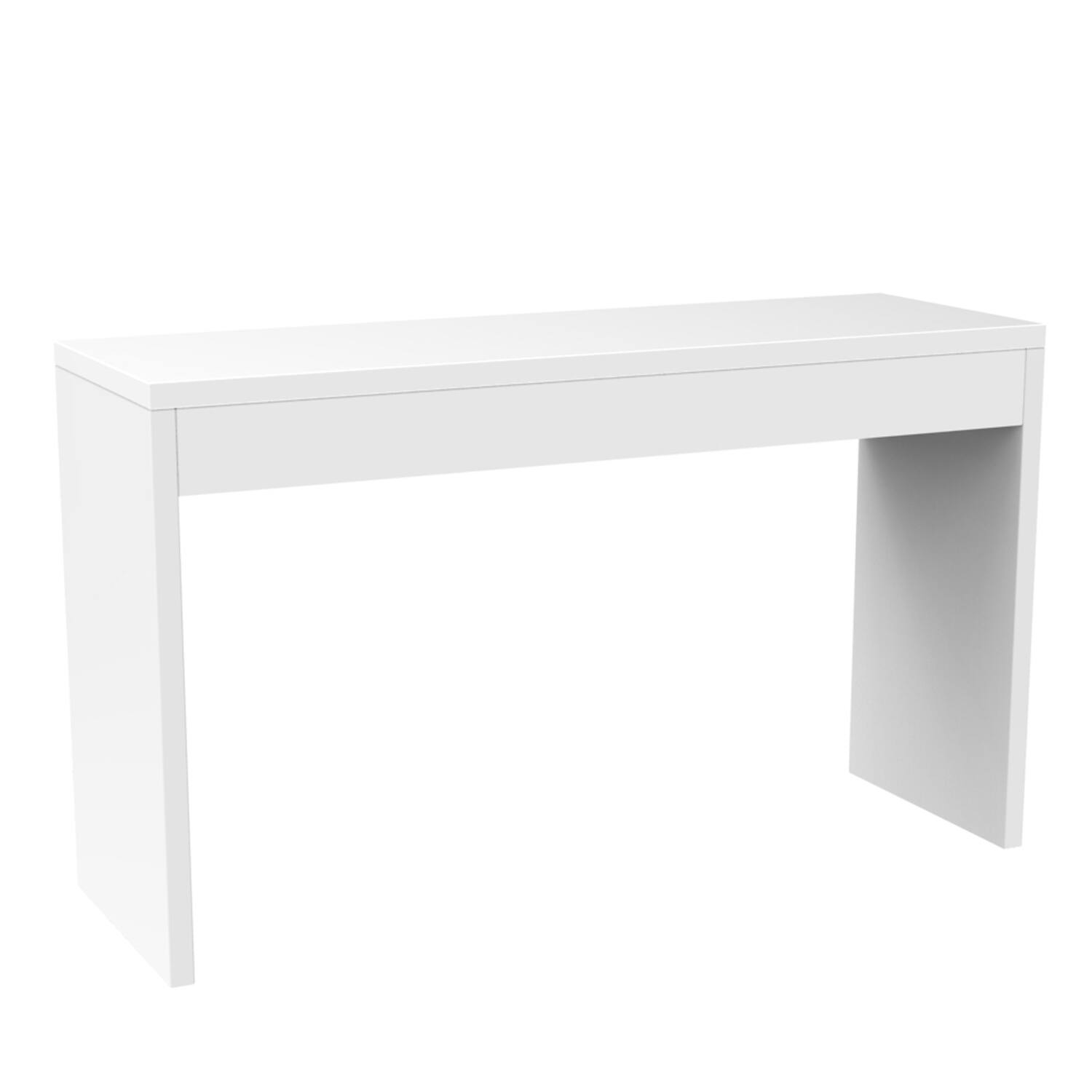 Left. SlickBlue - Stylish Sofa Table for Living Room or Entryway Console - White.