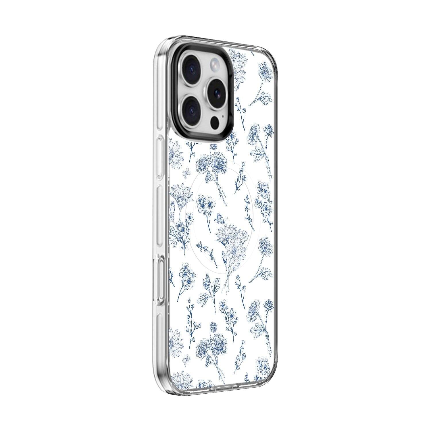 Angle. SaharaCase - Inspire Series Case with Swappable Floral Design - iPhone 16 Pro - Floral - Floral.