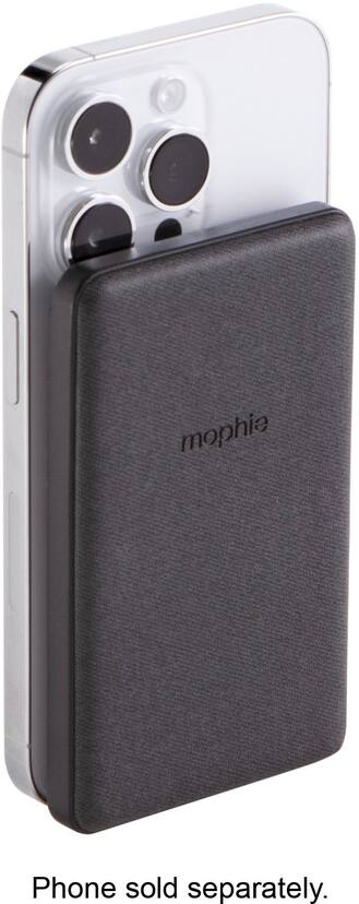 mophie - Snap+ Juice Pack Mini 5,000 mAh Portable Charger with MagSafe Compatibility - Black