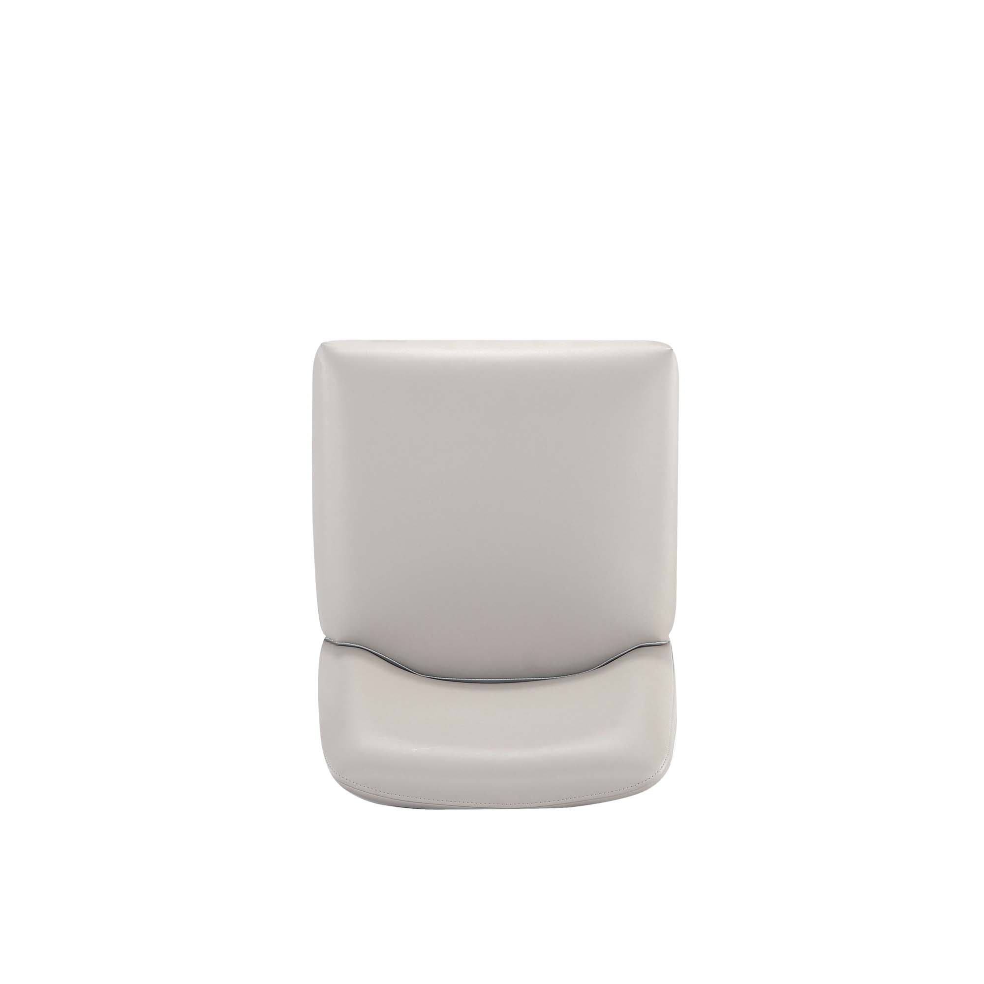 Alt View 6. Manhattan Comfort - Serena Modern Metal Upholstered Counter Stool - Set of 2 - Light Gray.
