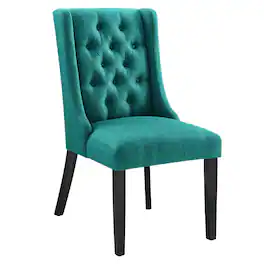 Baronet Button Tufted Fabric Dining Chair by Modway - Blue