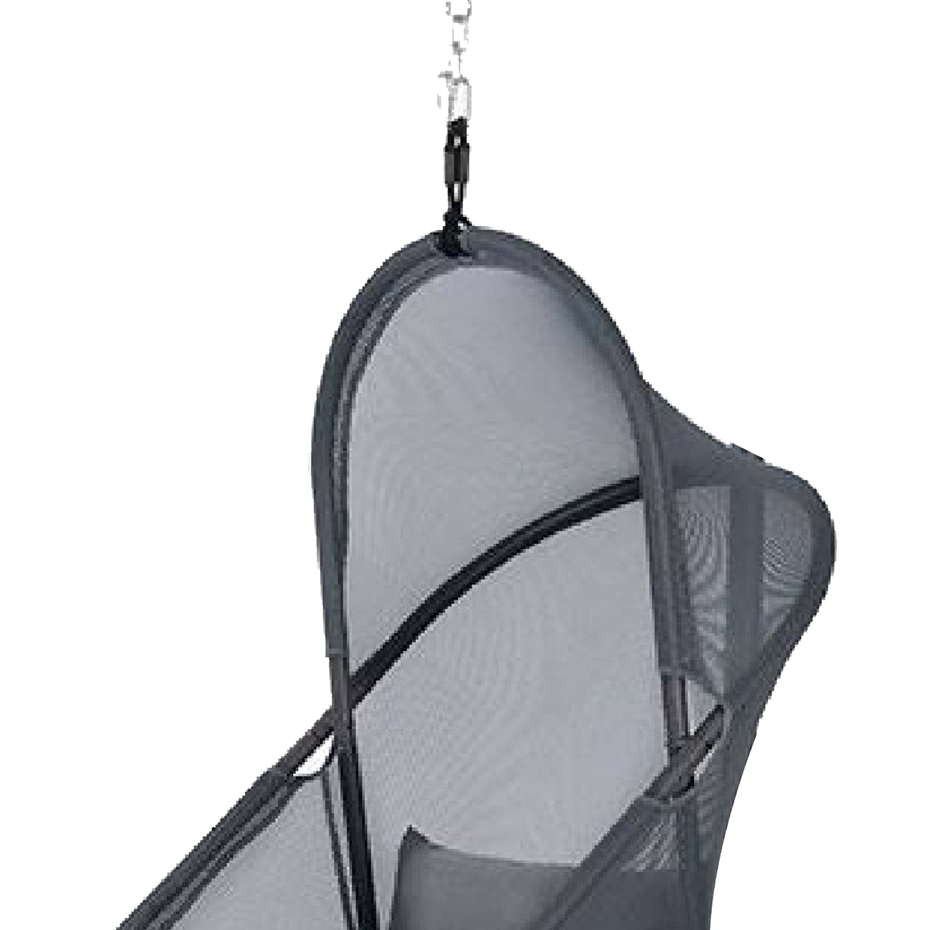 Alt View 2. Manhattan Lane - Cery Outdoor Hanging Swing Chair, Cushioned Dark Gray Mesh - Dark Gray.